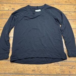 Lou & Grey Signaturesoft Loungewear Top Women XS Small Black‎ Long Sleeve